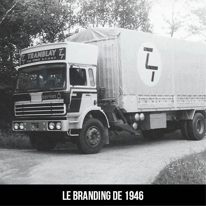 Camion Berliet Transports Tramblay — le branding de 1946